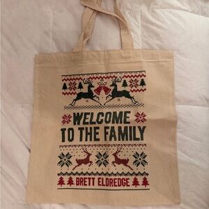 Brett Elderedge Holiday Tote Bag Merch